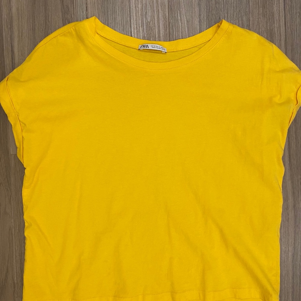 Zara yellow top
